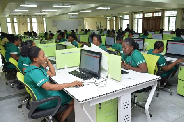 Illustration of a nurse student for the Nursepass registration page